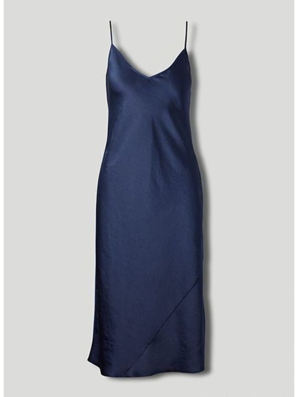 Aritzia Wilfred Only Navy Slip Midi Dress with Spaghetti Straps